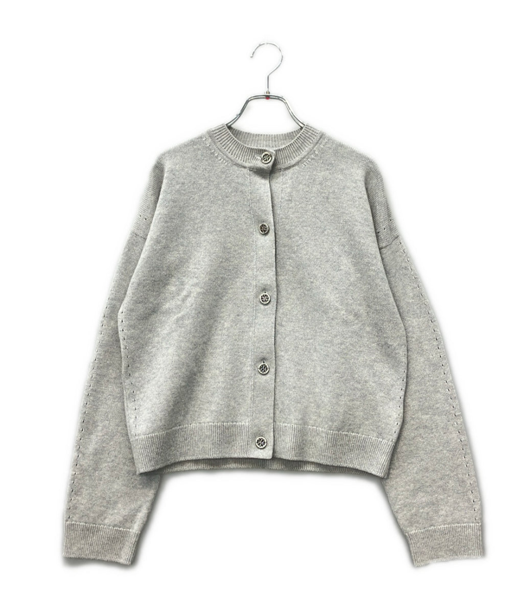 HERMES 長袖  Hリフト カシミヤカーディガン 6E2721D12 レディース SIZE 36 エルメス