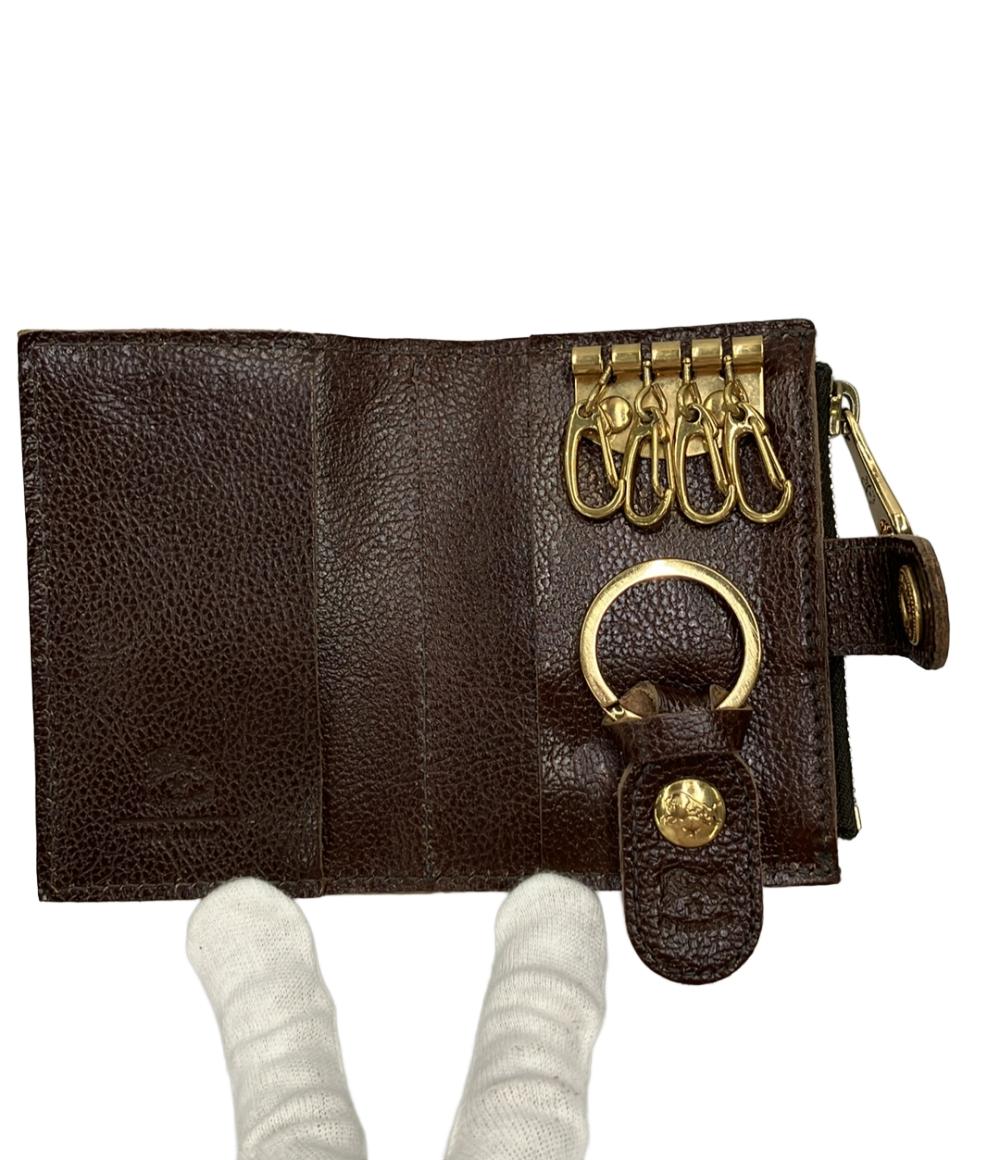 イルビゾンテ 4連キーケース コインケース キーリング付き メンズ IL BISONTE