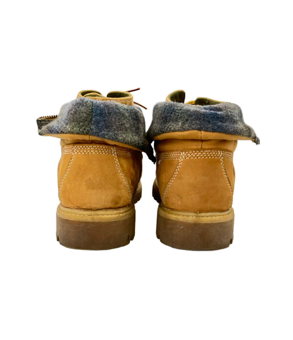 Timberland ヌバックワークブーツ フロントジップ × WOOLRICH メンズ SIZE 26.0 ティンバーランド