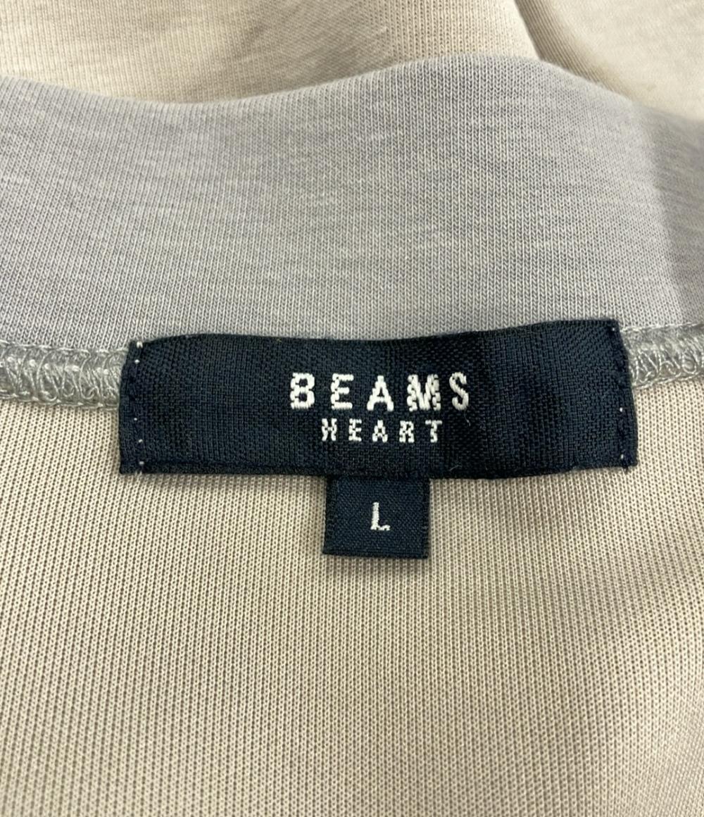 美品 ビームスハート Vネックスウェットカーディガン メンズ SIZE L BEAMS HEART