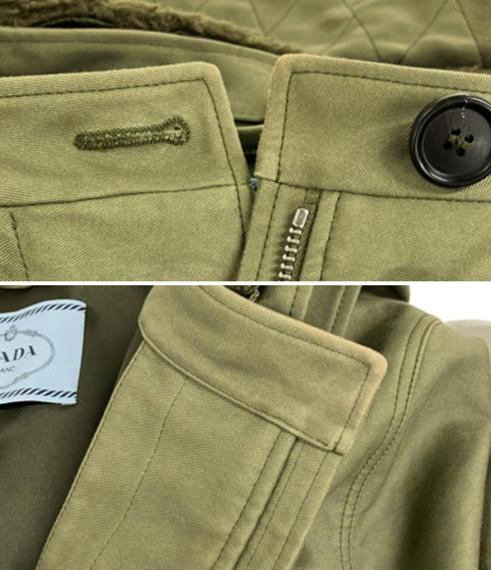 PRADA renylon ジャケットボタン付きジャケット プラダ ボンバージャケット ボアライナー付き 2023AW レディース SIZE