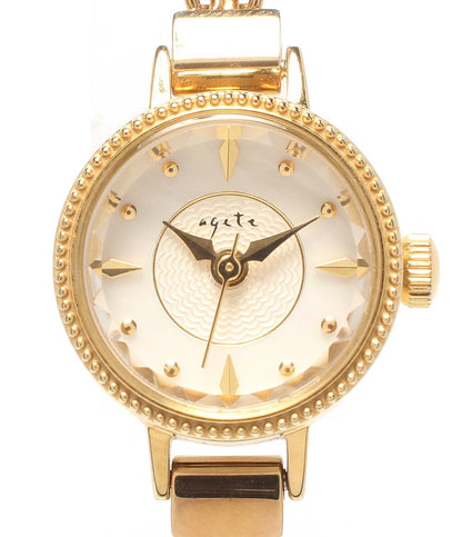 agete 腕時計 クオーツ シェル レディース アガット