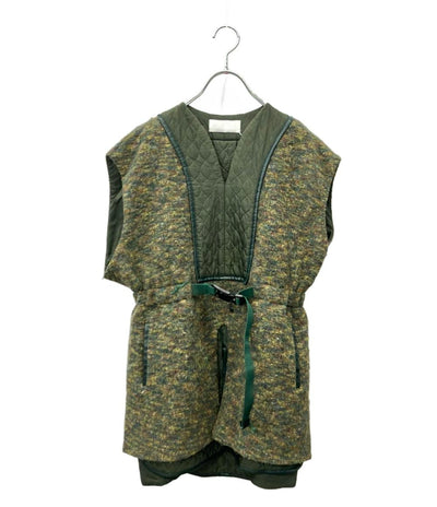 訳あり mame kurogouchi ベスト アルパカ カーキ MM22FW-JK049 レディース SIZE 2 (M) マメクロゴウチ