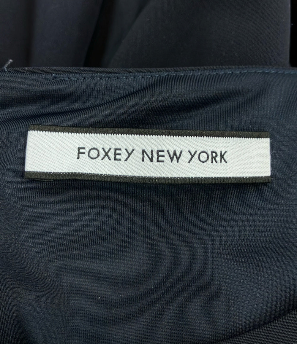 FOXEY NEW YORK ノースリーブワンピース サイドギャザードレス 38328-nsofz126t レディース SIZE 40 (L) フォクシー ニューヨーク