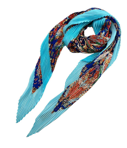 美品 LOUIS VUITTON スカーフ シルク100% プリーツ M71528 レディース ルイ・ヴィトン