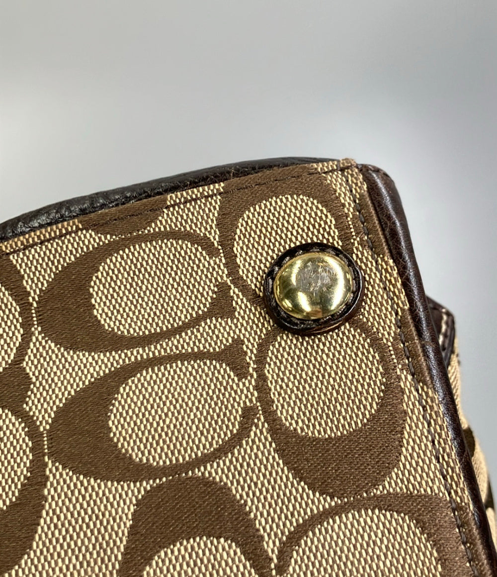 COACH トートバッグ キャンバス シグネチャー 11063 レディース コーチ