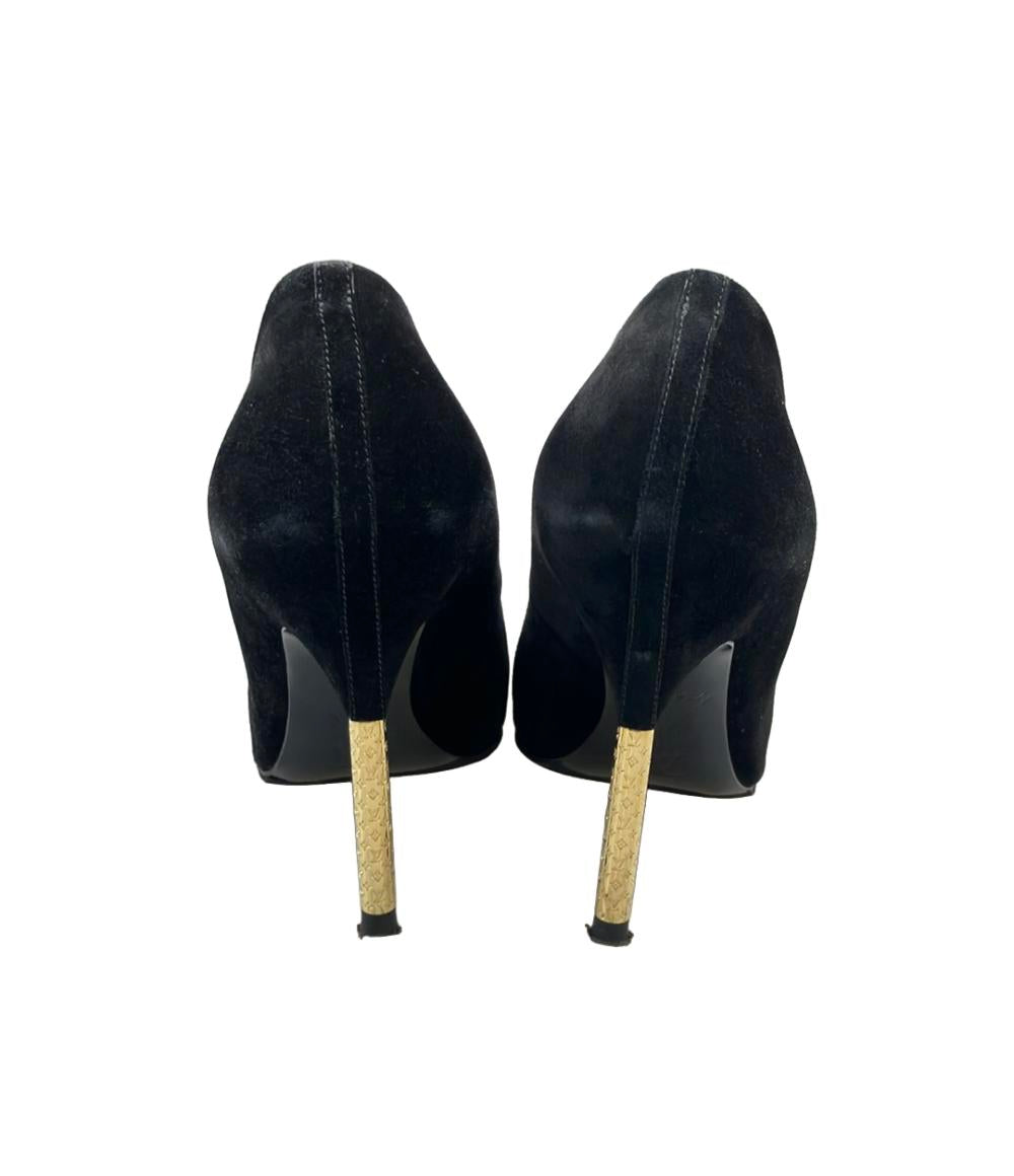 LOUIS VUITTON パンプス スエード モノグラム レディース SIZE 36 1/2 (23.5cm) ルイ・ヴィトン