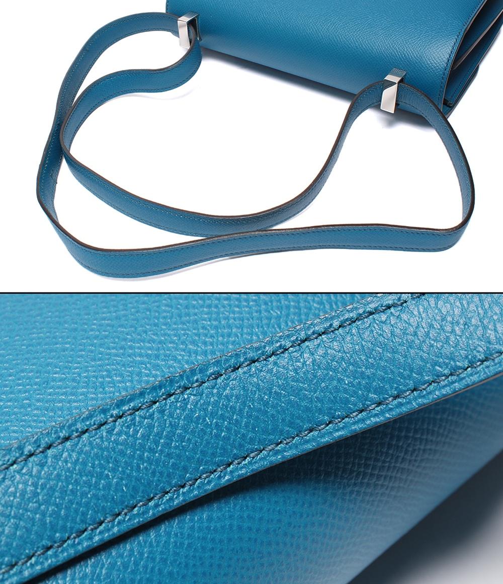 美品 HERMES ショルダーバッグ □R刻印 シルバー金具 ヴォーエプソン コンスタンス3 24 レディース エルメス