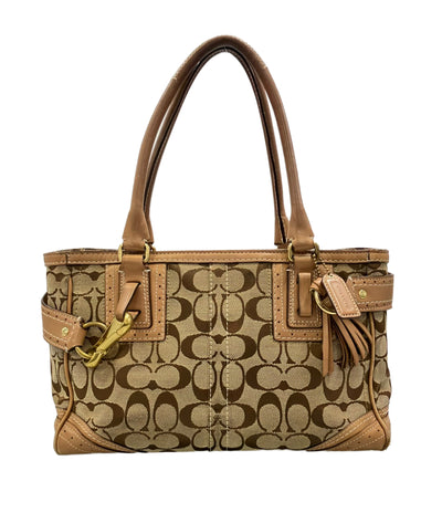 COACH トートバッグ ショルダーバッグ 肩掛け シグネチャー F10507 レディース コーチ