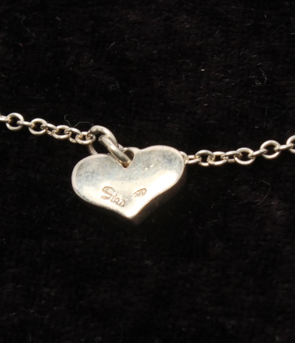 STAR JEWELRY ロングネックレス SV925 ハートモチーフ ステーション レディース スタージュエリー