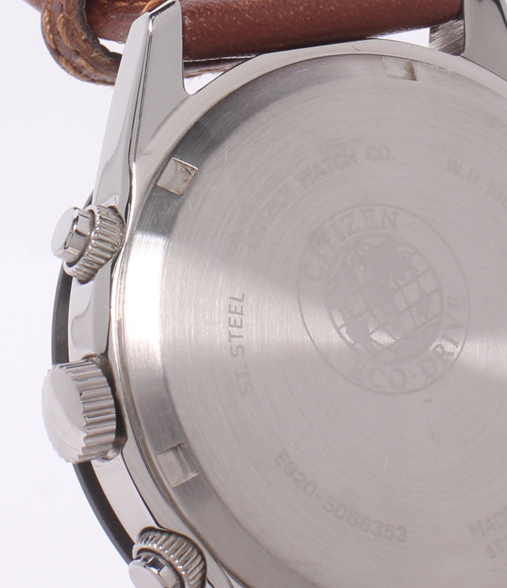 CITIZEN 腕時計 ソーラー ネイビー E820-S086353 メンズ シチズン