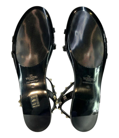美品 Valentino Garavani ラバーサンダル ロックサンダル フラット 2W2S0H38PVS レディース SIZE 40 (XL) ヴァレンティノ・ガラヴァーニ