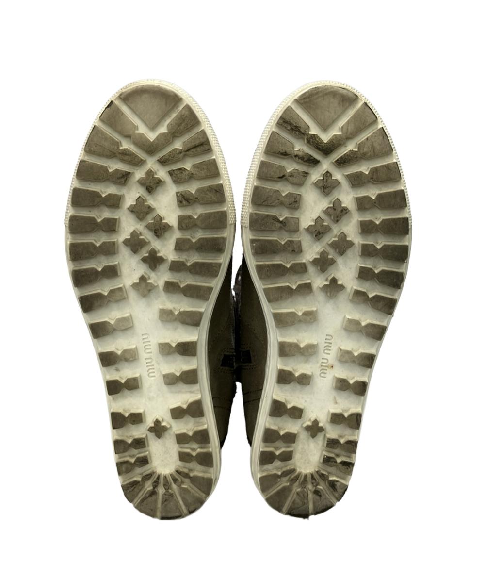 Miu Miu ハイカットスニーカーウェッジソール レディース SIZE 35.5 (S) ミュウ ミュウ