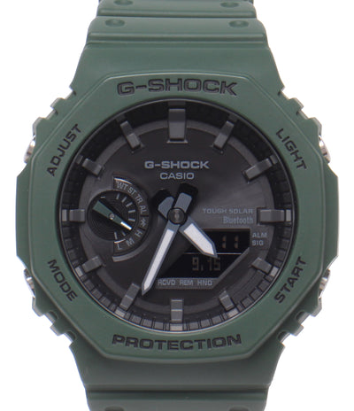 美品 CASIO 腕時計 ブルートゥース搭載 G-SHOCK ソーラー ブラック GA-B2100 メンズ カシオ