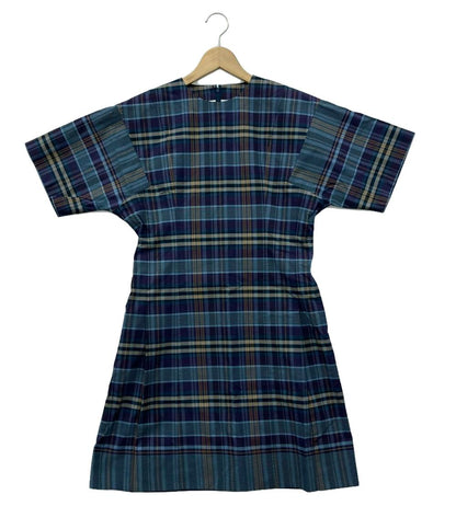 美品 ビューティフルピープル 半袖ワンピース チェック レディース SIZE 34 (S) beautiful people