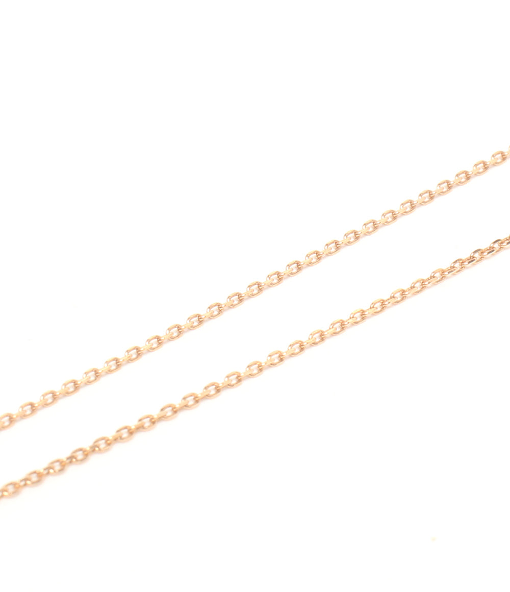 美品 IMPRESSE ネックレス K10 ダイヤ 0.01ct 王冠モチーフ クロスモチーフ レディース インプレッセ