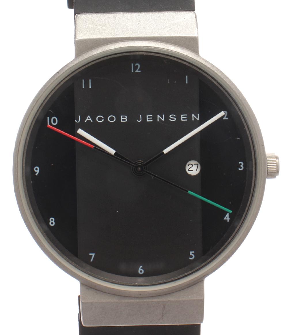 JACOB JENSEN 腕時計 クオーツ ブラック ユニセックス ヤコブイェンセン