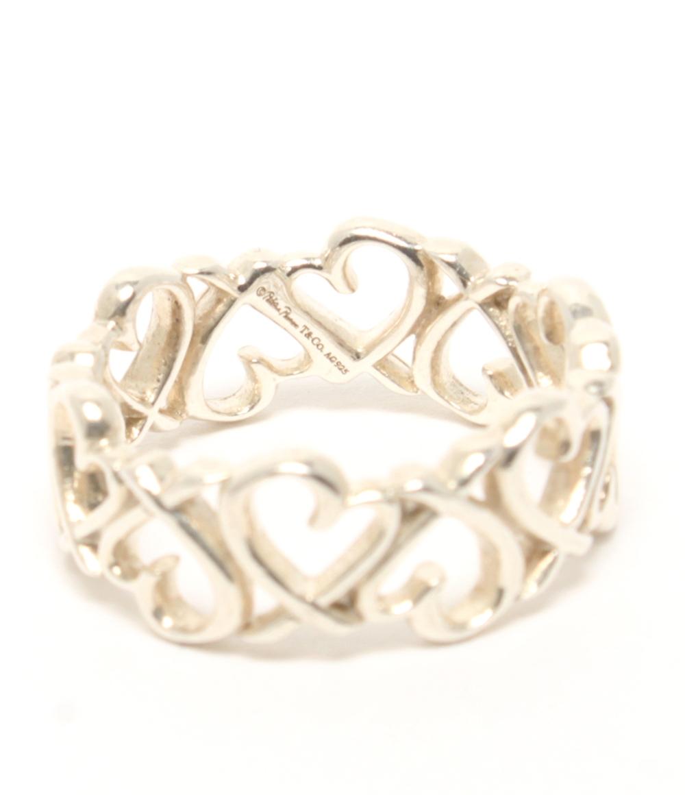 美品 TIFFANY&Co. リング 指輪 SV925 フルラビングハート レディース SIZE 11号 ティファニー