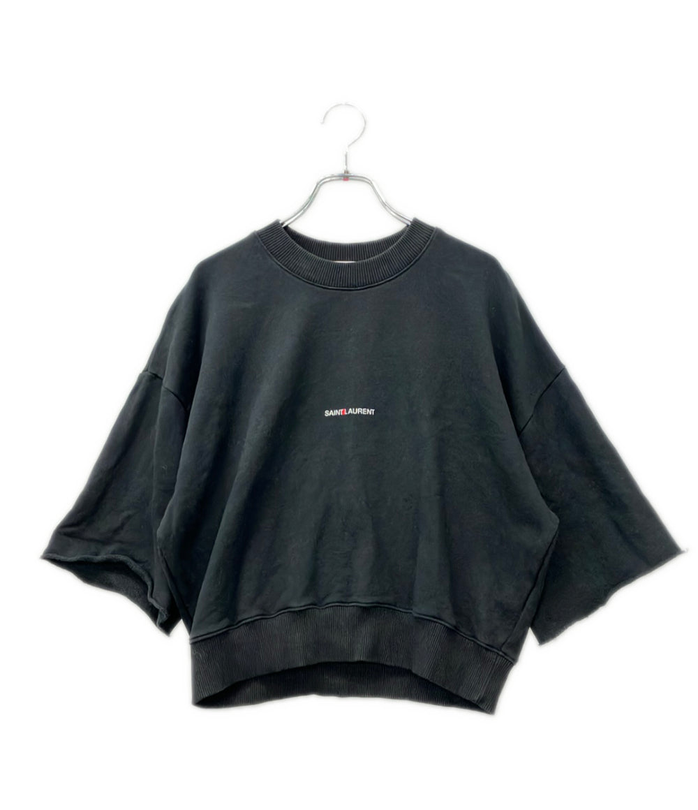 SAINT LAURENT PARIS クロップド丈 スウェット レディース SIZE M サンローランパリ
