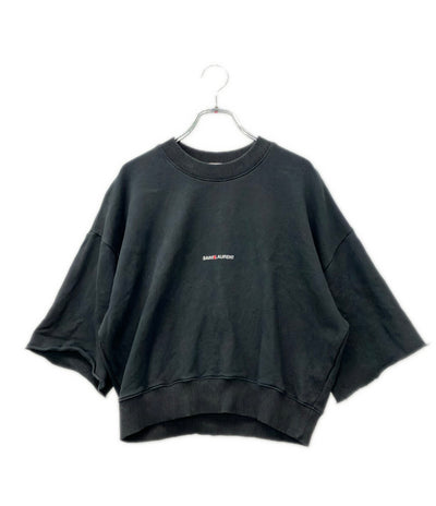 SAINT LAURENT PARIS クロップド丈 スウェット レディース SIZE M サンローランパリ