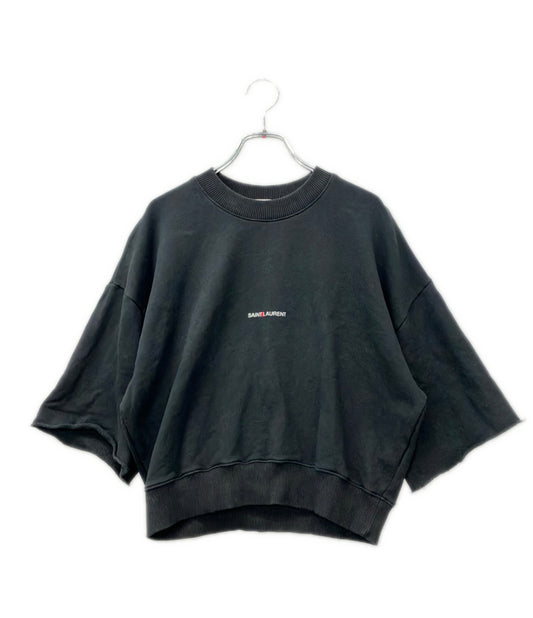 SAINT LAURENT PARIS クロップド丈 スウェット レディース SIZE M サンローランパリ