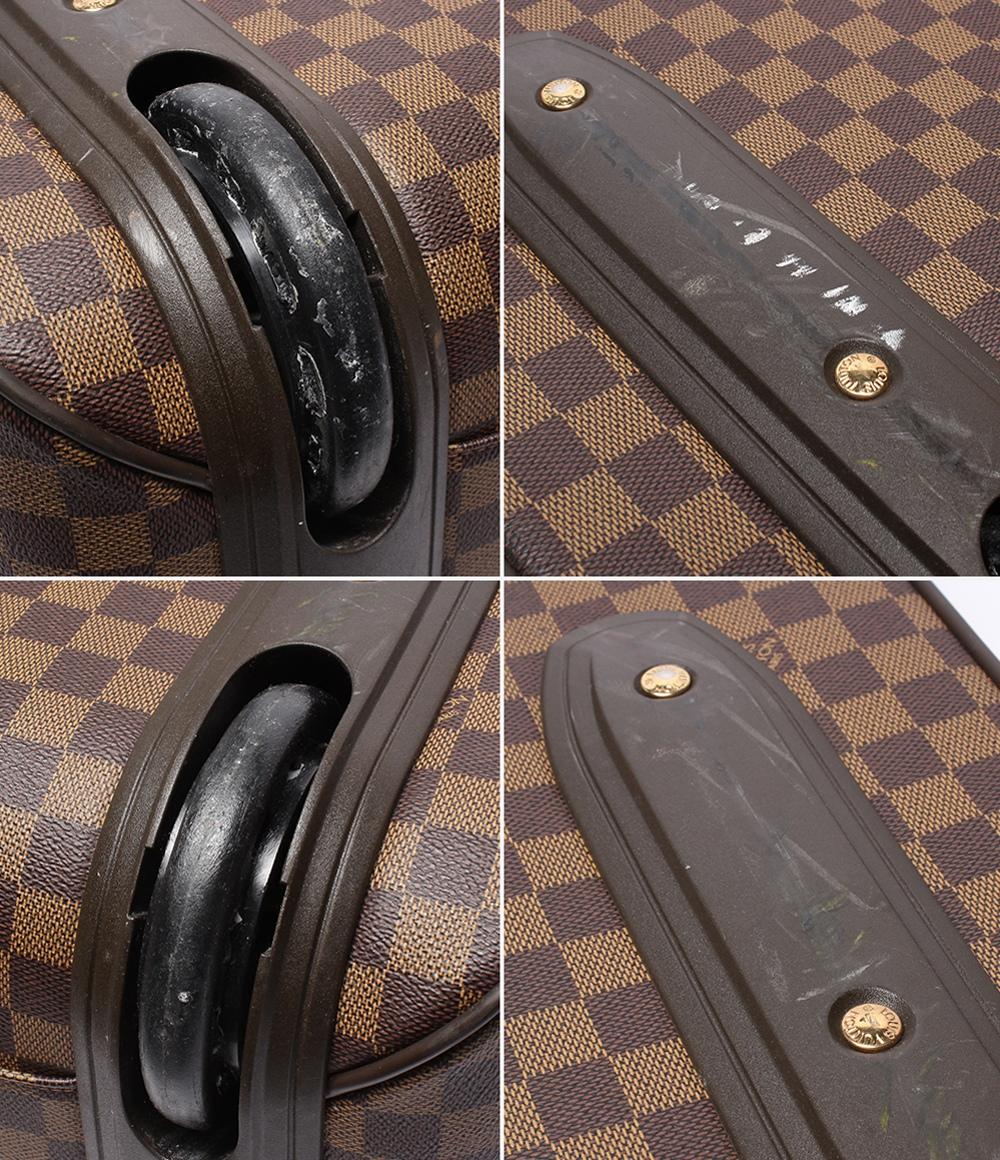 訳あり LOUIS VUITTON キャリーバッグ スーツケース ぺガス65 ダミエ