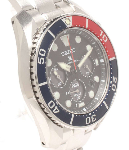 美品 SEIKO 腕時計 PADI プロスペックス PROSPEX ソーラー ブラック SBDL067 メンズ セイコー