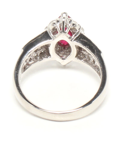 美品 リング 指輪 Pt900 ルビー 1.20ct ダイヤ 0.90ct レディース SIZE 13号