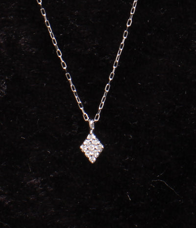 美品 STAR JEWELRY ネックレス K10 ダイヤ 0.02ct レディース スタージュエリー