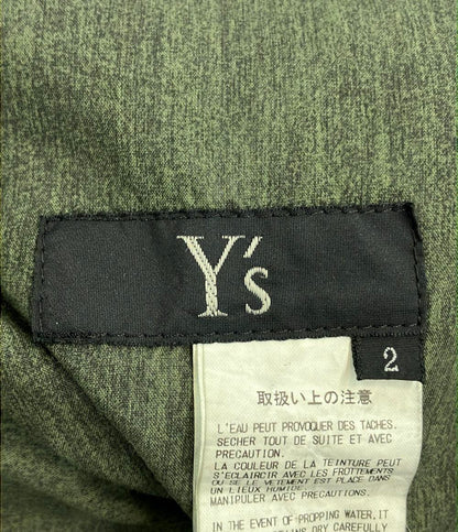 Y's ピグメントコーテッド アジャスタブルウエストオーバーオール メンズ ワイズ