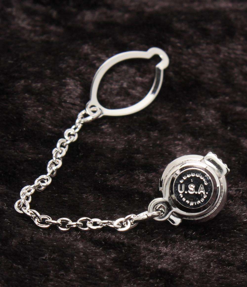 美品 クレサンベール タイピン SV クリエイテッドオパール メンズ CRESCENT VERT