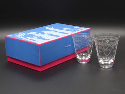 美品 ウエッジウッド グラス タンブラー 2点セット ペア ミューズ WEDGWOOD