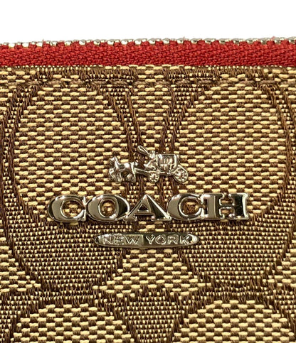 COACH コインケース フラグメントケース  キーリング付き シグネチャー レディース コーチ