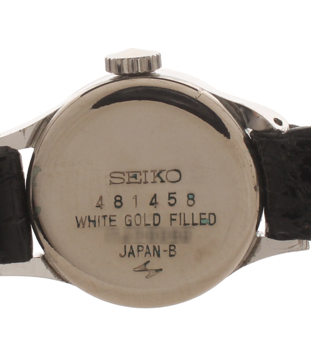 SEIKO 腕時計 手巻き ホワイト 1140－0060 レディース セイコー