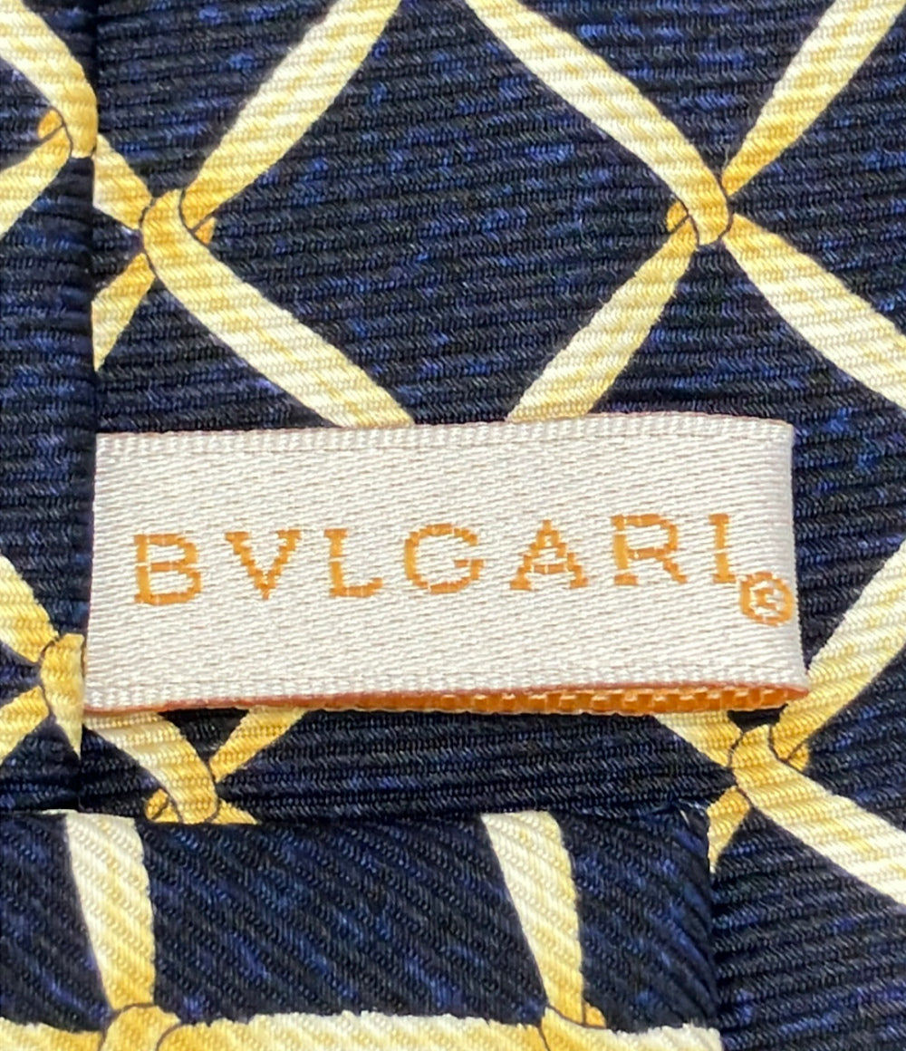 美品 BVLGARI ネクタイ シルク100% メンズ ブルガリ