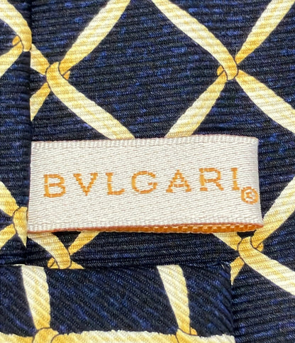 美品 BVLGARI ネクタイ シルク100% メンズ ブルガリ
