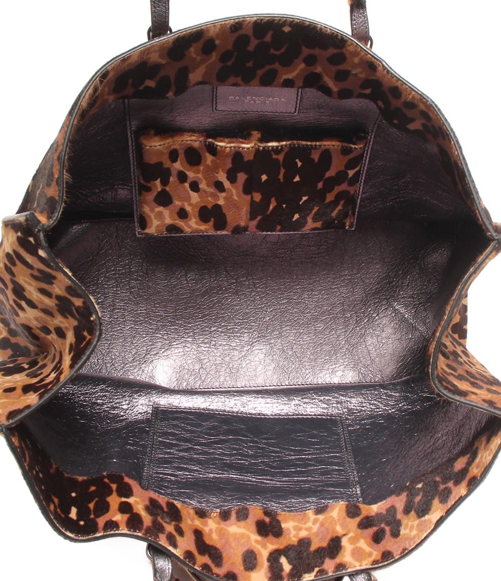 BALENCIAGA ハンドバッグ トートバッグ シティ ラージ レオパード レディース バレンシアガ