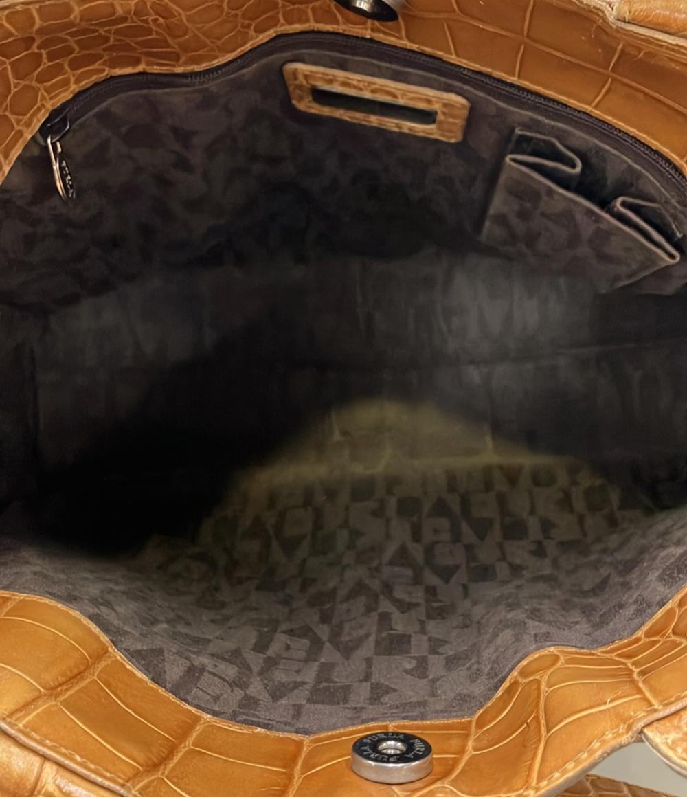 訳あり フルラ トートバッグ ハンドバッグ クロコ型押し レディース Furla