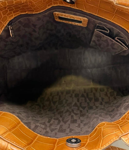 訳あり フルラ トートバッグ ハンドバッグ クロコ型押し レディース Furla