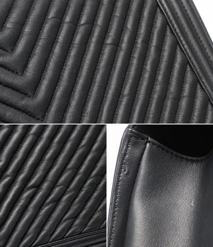 CHANEL チェーンショルダーバッグ 肩掛け シルバー金具 ラムスキン ボーイシャネル Vステッチ 20番台 レディース シャネル