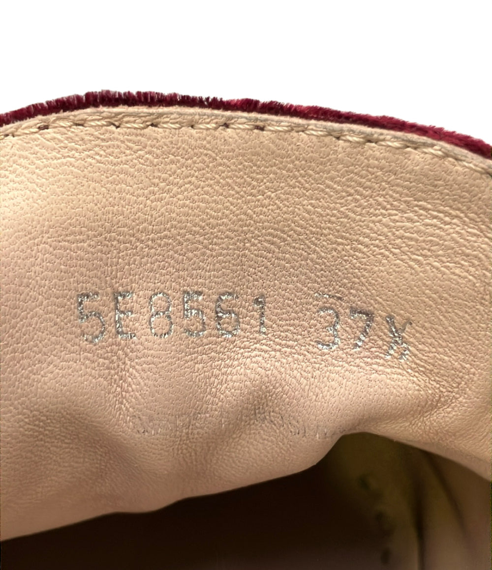Miu Miu ローカットスニーカー ビジュー ベロア 5E8561 レディース SIZE 37.5 ミュウ ミュウ