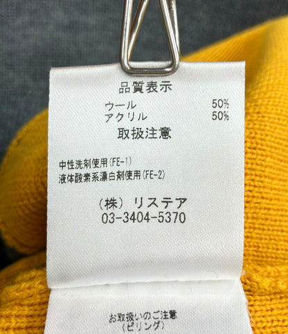 美品 ルシェルブルー 長袖ニットワンピース レディース SIZE 36 (S) LE CIEL BLEU