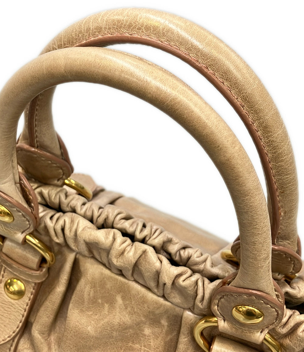 Miu Miu 2way ハンドバッグ ショルダーバッグ 斜め掛け レディース ミュウ ミュウ