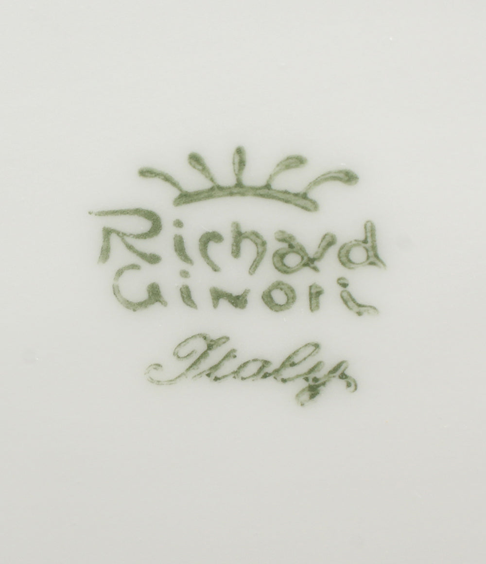 美品 Richard Ginori ピクルスディッシュ ナス型プレート 皿 25cm ベッキオホワイト リチャードジノリ