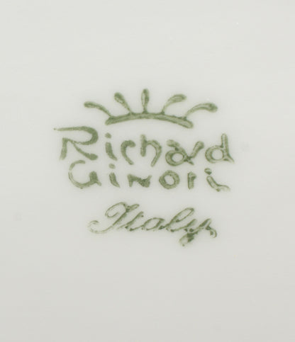 美品 Richard Ginori ピクルスディッシュ ナス型プレート 皿 25cm ベッキオホワイト リチャードジノリ