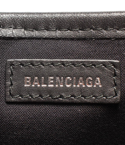 美品 バレンシアガ 2wayハンドバッグ ショルダーバッグ 斜め掛け NAVY CABAS 339933 KMZAN 9210 レディース BALENCIAGA