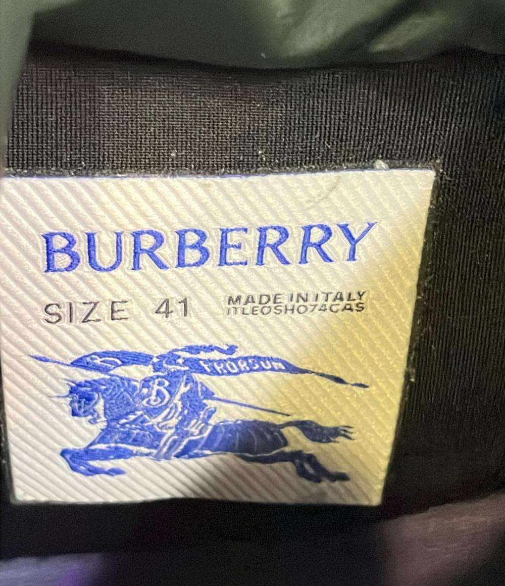 美品 BURBERRY ピローブーツ チェック柄 メンズ SIZE 41 (26.5cm) バーバリー