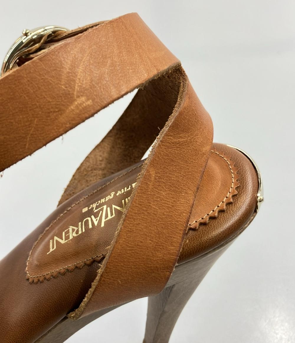 YVES SAINT LAURENT アンクルストラップサンダル レディース SIZE 37 (24cm) イヴ・サンローラン