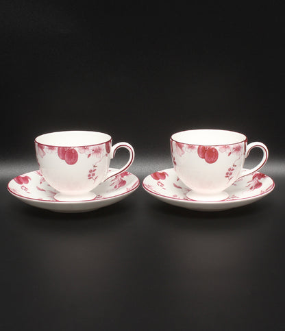 WEDGWOOD カップ＆ソーサー 2客セット ペア ワインプラム ウエッジウッド