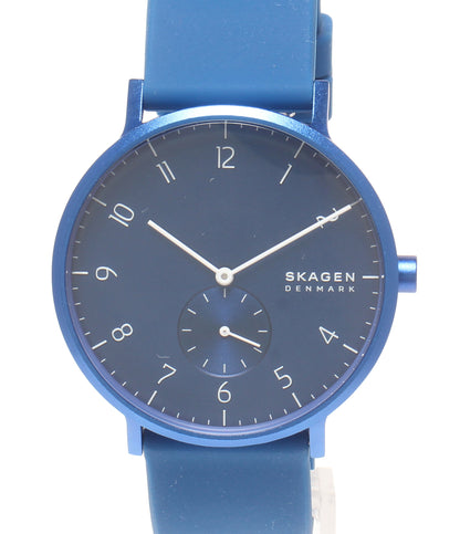 美品 SKAGEN 腕時計 シリコンウォッチ クオーツ ブルー SKW6508 レディース スカーゲン